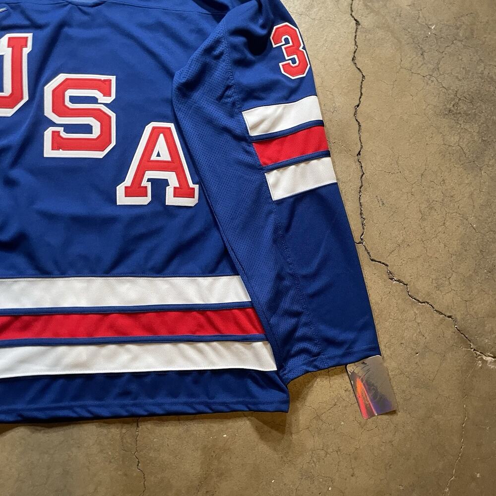 Auston Matthews #34 2026 Olympics Team USA Size XL Jersey Blue - Picture 7 of 8